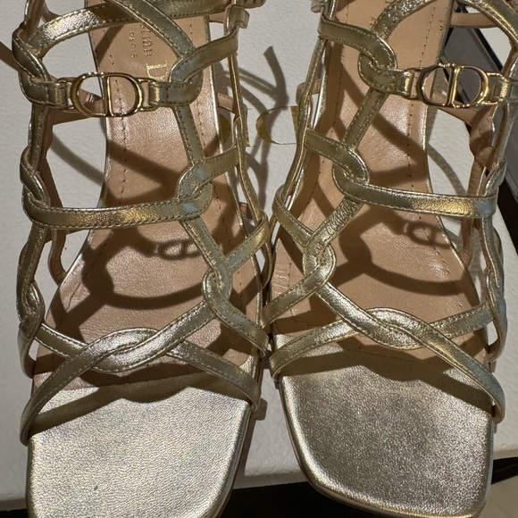 Dior gold sandals - Picture 2 of 10